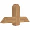 Ekena Millwork Eugene Smooth Timber Gable Bracket, Western Red Cedar, 36"W x 18"H x 5 1/2"D x 5 1/2"F, 12/12 Pitch GBW036X18X0606EUG00SWR - alternate 2